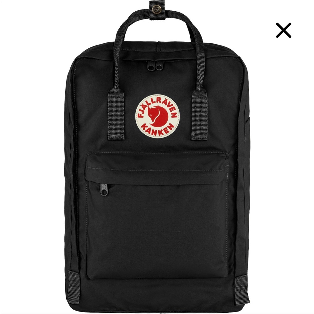 Fjallraven Classic Kanken 17 Inch Laptop Backpack Bag - Black